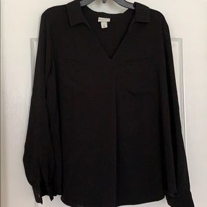 Ava & Viv black blouse